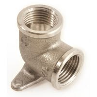 Угол с креплением (водорозетка) General Fittings никелированная 1/2" ВР (270023N040400A)