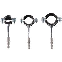 Хомут сантехнический TST с резиновым уплотнением и дюбелем