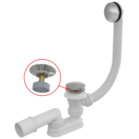 Слив-перелив для ванны Alcaplast автомат 570 мм (A504CKM) Слив-перелив для ванны Alcaplast автомат 570 мм (A504CKM)