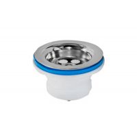 Выпуск для мойки АНИ Пласт 70 мм, хром (М100) Выпуск для мойки АНИ Пласт 70 мм, хром (М100)