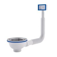 Выпуск (слив-перелив) с квадратным переливом для раковины АНИ (N305S) Выпуск (слив-перелив) с квадратным переливом для раковины АНИ (N305S)