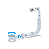 Адаптерное кольцо АНИ Пласт с круглым вертикальным переливом 22 мм (N420SR1)
