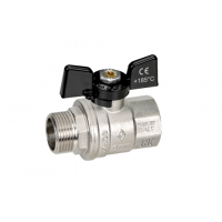 Кран шаровой Bugatti Oregon полнопроходной НР-ВР бабочка (307)