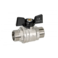 Кран шаровой Bugatti Oregon полнопроходной НР-НР бабочка (327)