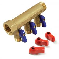 Коллектор с шаровыми кранами Comisa 3/4х1/2 Коллектор с шаровыми кранами Comisa 3/4х1/2