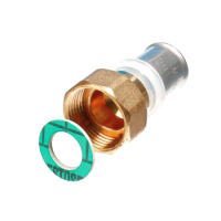 Муфта пресс для металлопластика Comisa (пресс/накидная гайка)