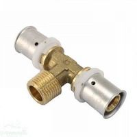 Тройник пресс для металлопластика Comisa (наружная резьба) Тройник пресс для металлопластика Comisa (наружная резьба)