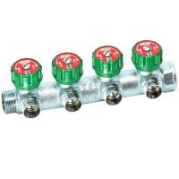 Коллектор регулируемый FAR Multifar НР-ВР с 4 выходами