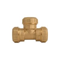 Тройник обжимной Itap латунный для труб ПНД (730) Тройник обжимной Itap латунный для труб ПНД (730)