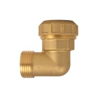 Угол обжимной Itap латунный для труб ПНД наружная резьба (740) Угол обжимной Itap латунный для труб ПНД наружная резьба (740)