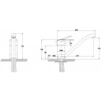 Смеситель для кухни (мойки) Kaiser Planet 14033 однорычажный
