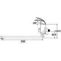 Смеситель для ванны с душем Kaiser Nova Betta 23055 хром