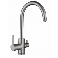 Смеситель для кухни (мойки) Kaiser Merkur 26744-5 под фильтр, серебро Смеситель для кухни (мойки) Kaiser Merkur 26744-5 под фильтр, серебро