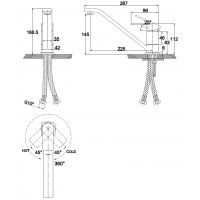 Смеситель для кухни (мойки) Kaiser Sonat 34033 однорычажный, хром