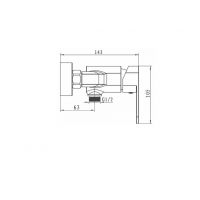 Смеситель для душа Kaiser Sonat 34477 хром