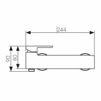 Смеситель для душа Kaiser Saga 53077 хром
