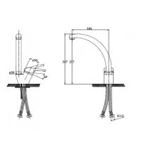 Смеситель для кухни (мойки) Kaiser County 55244 однорычажный