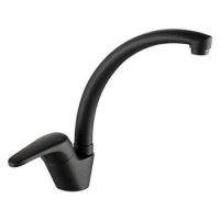 Смеситель для кухни (мойки) Kaiser County 55244-12 однорычажный, черный металлик Смеситель для кухни (мойки) Kaiser County 55244-12 однорычажный, черный металлик