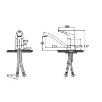 Смеситель для раковины Kaiser County 66211 однорычажный