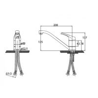 Смеситель для кухни (мойки) Kaiser County 66233 однорычажный