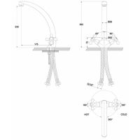 Смеситель для кухни (мойки) Kaiser Carlson Eco 11014 хром
