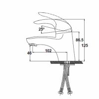 Смеситель для раковины Kaiser Safira 15011 однорычажный, хром