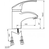 Смеситель для раковины Kaiser Classic 16011 однорычажный, хром