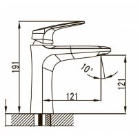 Смеситель для раковины Kaiser Leon 18111 однорычажный, хром