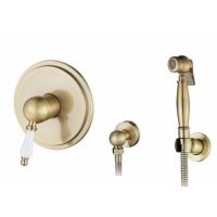 Смеситель для душа Kaiser Vincent 31017-1 с гигиеническим душем, бронза Смеситель для душа Kaiser Vincent 31017-1 с гигиеническим душем, бронза