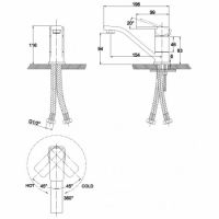 Смеситель для раковины Kaiser Sonat 34010 однорычажный, хром