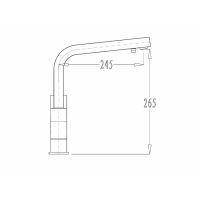 Смеситель для кухни (мойки) Kaiser Sonat 34044 под фильтр, хром