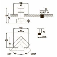 Смеситель для душа Kaiser Sonat 34177-4 белый