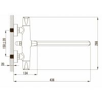Смеситель для ванны с душем Kaiser Suer 46155 хром