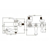 Смеситель для ванны Kaiser Logo 47722-1 бронза