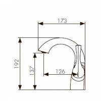 Смеситель для раковины Kaiser Comba 48011-1 однорычажный, бронза
