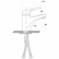 Смеситель для раковины Kaiser County 55011-4 однорычажный, белый