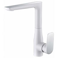 Смеситель для кухни (мойки) Kaiser Atrio 60044 однорычажный, хром/белый