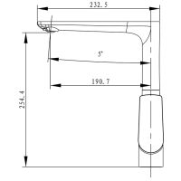 Смеситель для кухни (мойки) Kaiser Atrio 60044 однорычажный, хром/белый