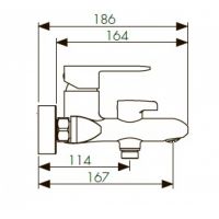 Смеситель для ванны с душем Kaiser Estilo 62022 хром