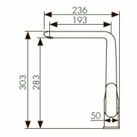 Смеситель для кухни (мойки) Kaiser Estilo 62044 однорычажный, хром
