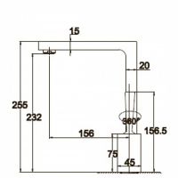 Смеситель для кухни (мойки) Kaiser Vista 65044 однорычажный, хром