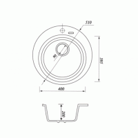 Мойка для кухни Kaiser KMM-510 Bl&S черный
