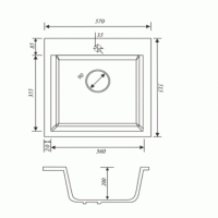 Мойка для кухни Kaiser KMM-5056 W белый