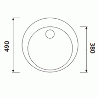 Мойка для кухни Kaiser KGM-490-BP черный мрамор