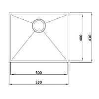 Мойка для кухни Kaiser KSM-5343 нержавеющая сталь