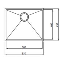 Мойка для кухни Kaiser KTM-5343 нержавеющая сталь