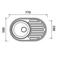 Мойка для кухни Kaiser KSS-7750L нержавеющая сталь