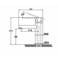 Смеситель для раковины Kaiser Sonat 34011-2 однорычажный, черный