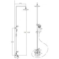 Душевая система KAISER Guss хром (68182)