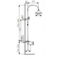 Душевая система с термостатом KAISER Aria хром (03182)